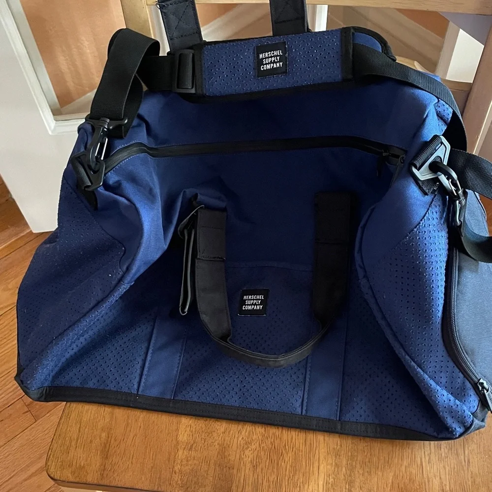 Herschel Supply Company Navy Blue Perforated Duffel Bag